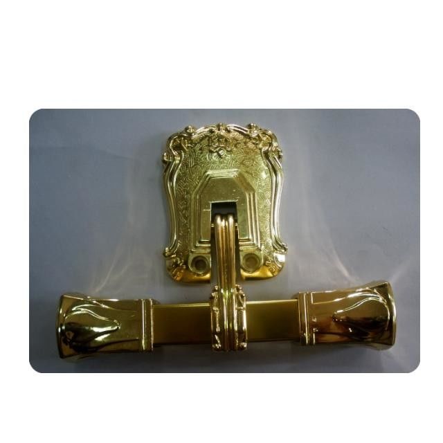 30*12cm Square Pipe Burial Coffin Fittings 20mm Shinning Gold Casket Handles